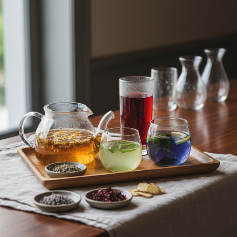 Selection Of Herbal Teas (Tisane)